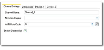 ca Channel Settings